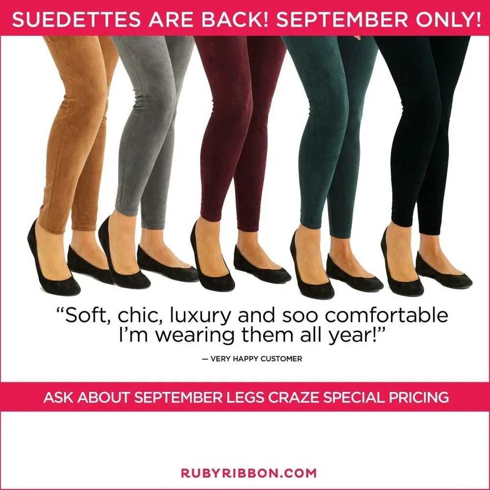 Ruby Ribbon Camel Suedette Leggings #1379 NWOT - Picture 9 of 9